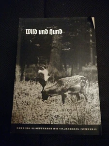 Wild und Hund - 58. Jahr Nr. 12 - Hamburg 11. September 1955 - Top Zustand - Bild 1 von 1