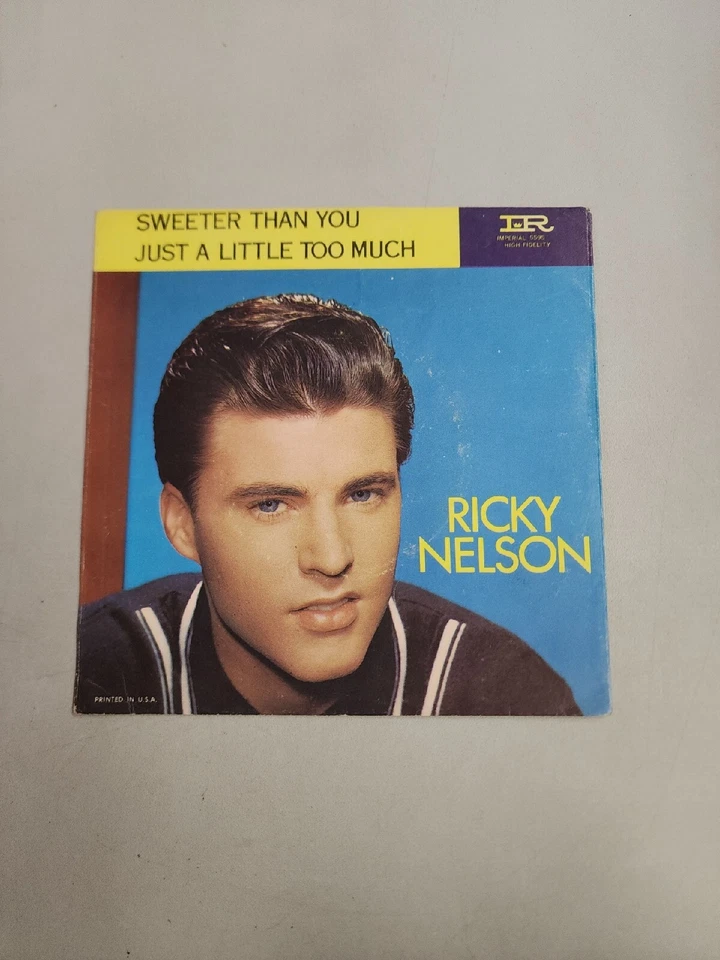 Ricky Nelson - Sweeter Than You - RECORD SLEEVE ONLY (45RPM 7”) (AA126)  - Image 1 of 3