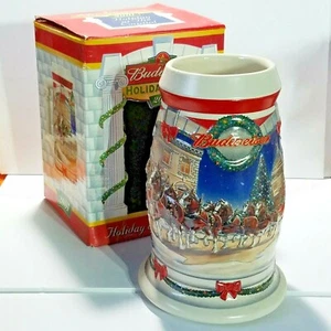 Budweiser Anheuser-Busch® 2001 Holiday Stein Holiday at The Capitol 6 3/4" - Picture 1 of 11