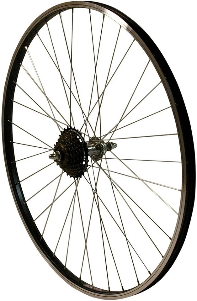 REDONDO 28 Zoll Hinterrad Laufrad Kasten Felge + 7 fach Shimano Kranz Schwarz - Bild 1 von 1