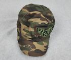 Pitbull Hat Youth One Size Camouflage Air Force Patch Print Woodlan Green Cap