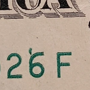 1 Dollar kleiner Tintenfehler Banknote - Bild 1 von 4