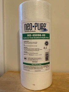 Neo-Pure Sediment Dual Gradient Depth Filter MB-45098-05 Fit BB & Full Flow - Picture 1 of 4