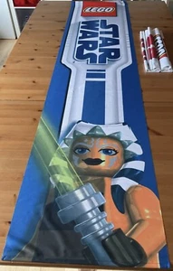 Lego Star Wars Ahsoka Tano Store Display Banner 2008 Clone Wars  Extremely Rare - Picture 1 of 2