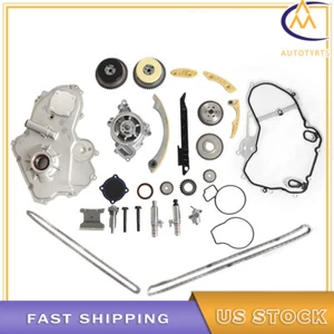 For Chevrolet GMC Timing Chain Kit VCT Selenoid Actuator Gear Oil & Water Pump - Imagen 1 de 13