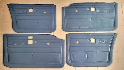Jeu de cartes de porte BmW E23 avant arrière modèle ancien bleu - Photo 1/4