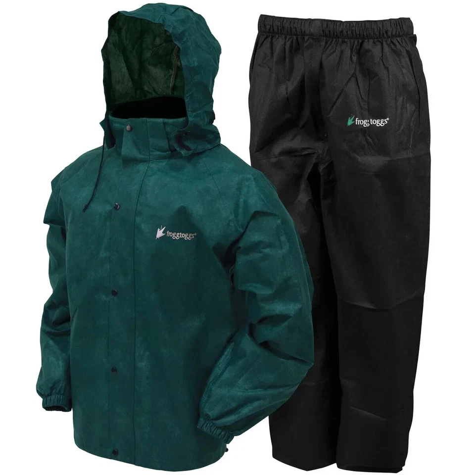 Chaqueta y pantalón Frogg Toggs All Sport combo verde/negro talla XXL AS1310-109 LR Foto 1 de 1