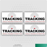 4 x Tracking Vehicle Tracker System Fitted Car Sticker Decal Window Dashboard
