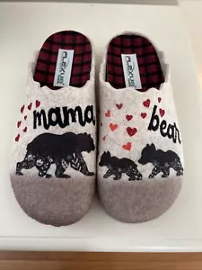 Flexus By Spring Step Mama Bear Women’s Wool Slippers Sz 7 ( Euro 37) NWOT - Picture 1 of 6