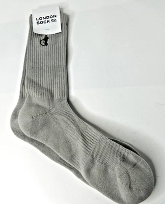 London Sock Co. Para hombres Gris Grande Calcetines Reino Unido 11-13 Lujo Algodón Vestido Calcetines Nuevos Foto 1 de 4