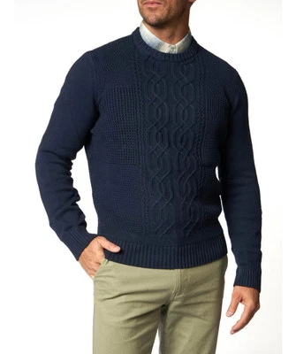 Suéter Ben Sherman Tejido con Cable Color Abeto - Talla M - Nuevo con Etiquetas Foto 1 de 4