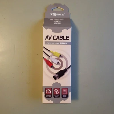 Tomee - Sega Saturn AV RCA Composite Cable / New - Image 1 of 2