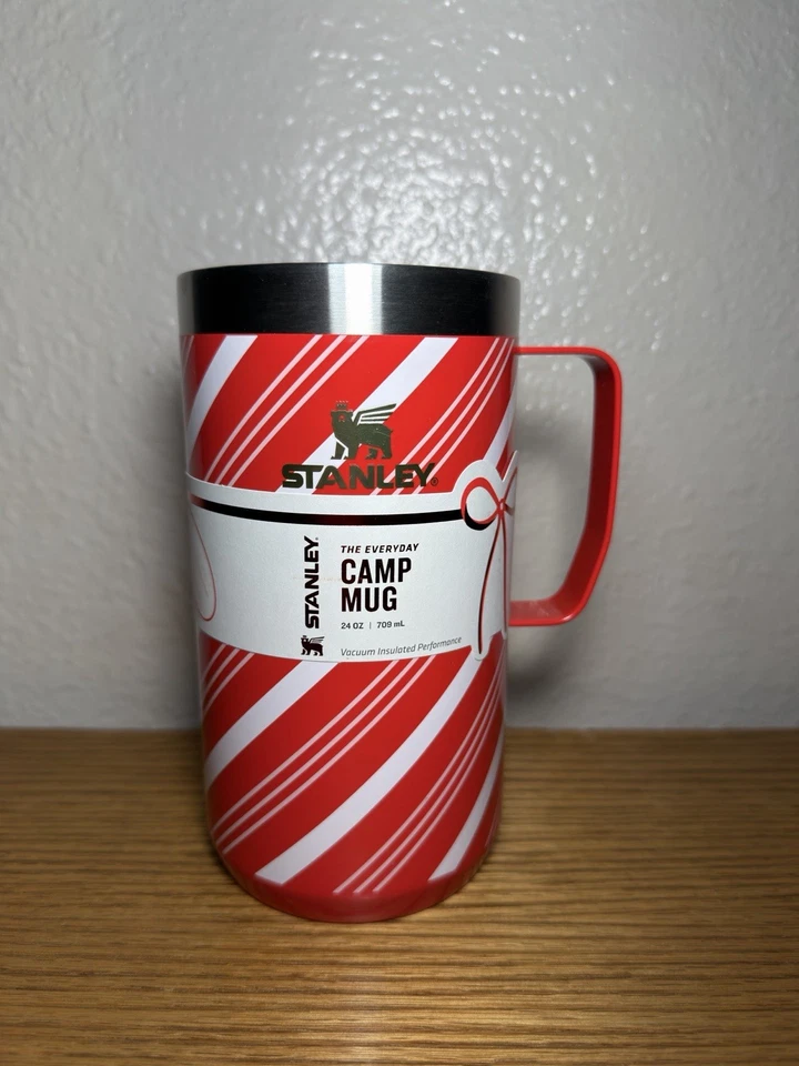 Stanley 24 oz Stainless Steel Everyday Mug Candy Cane Twist