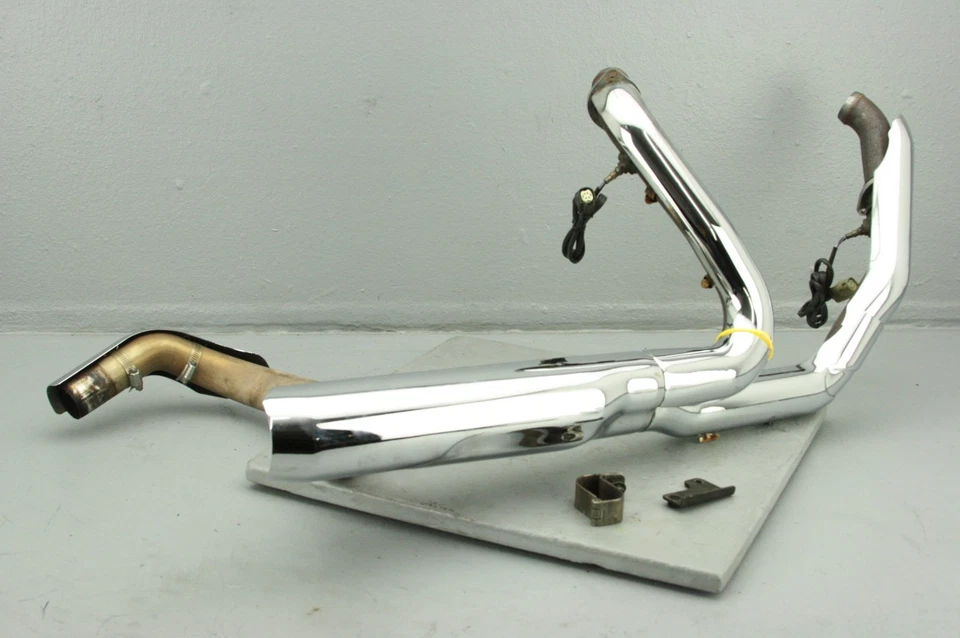 Harley Electra Glide 2017 juego de tubos de escape silenciador cromo #4091 Foto 1 de 4