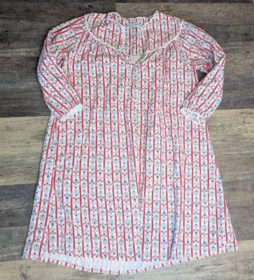 Camisón de franela Lanz Of Salzburg para mujer talla grande L hasta la rodilla Navidad Foto 1 de 4