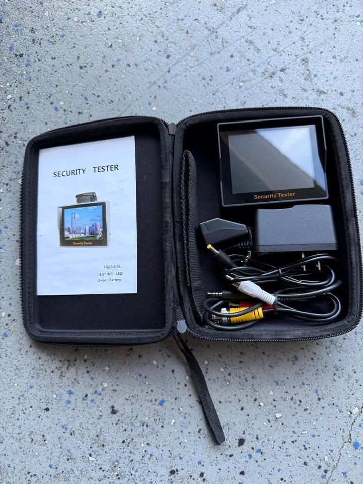 Probador de CCTV de 3,5 pulgadas Cámara LCD Monitor de video de seguridad analógico HD Entrada VGA DC12V Foto 1 de 1