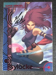 2013 Marvel Fleer Retro - Base Autograph - PSYLOCKE #31 - Jorge Molina - Picture 1 of 2