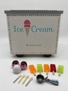 American Girl 18" bambola carrello gelato 2015 accessori ritirati INCOMPLETO così com'è - Foto 1 di 12