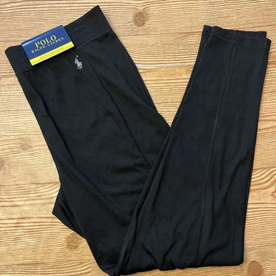Polo Ralph Lauren Mens Wool Blend Base Layer Pants Side Panels Long Undergarment - Image 1 of 4