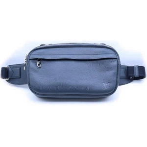 Louis Vuitton Cuir Taurillon Bum Bag in pelle argento navy M94473 usato - Foto 1 di 7
