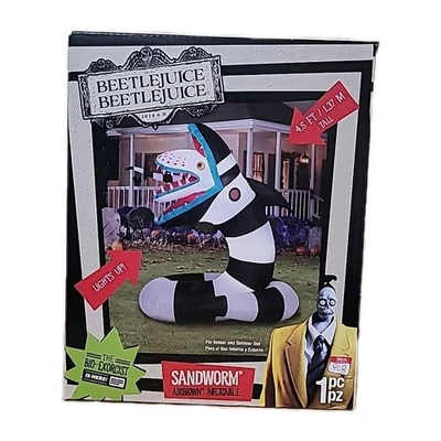 Beetlejuice Sandworm Airblown Inflatable Brand New In Box 4.5 Ft Halloween Decor - Image 1 of 4