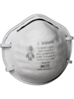 3M 8200 N95 Case of 160 Respirators - Image 1 of 2