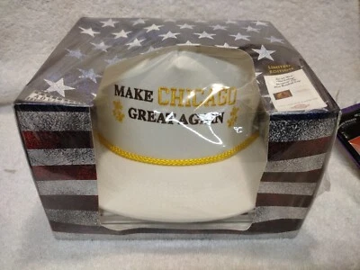 RARO! Sombrero Kanye West Make Chicago Great Again con CD de abandono universitario. 🔥🔥🔥 RARO Foto 1 de 4