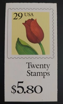 US Scott BK185 MNH 1991 $5.80 Booklet Tulip Stamps K1111. Free Shipping! - Image 1 of 3