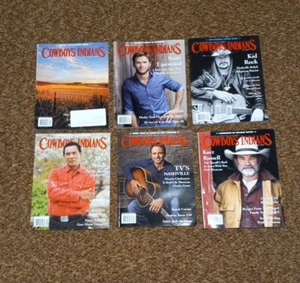 Cowboys & Indians Magazine 2015 Lot of 6 Kid Rock Kurt Russell Wes Studi - Picture 1 of 7