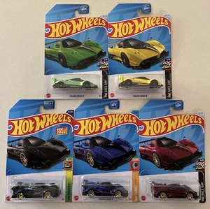 NEW 2024 HOT WHEELS P CASE PAGANI ZONDA R LOT OF 5 KROGER VHTF - Picture 1 of 2