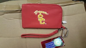 USC Trojans Southern California Wallet Wristlet Cell Phone Case Charm 14 Purse - Picture 1 of 3