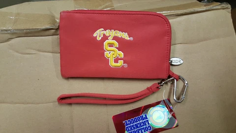USC Trojans Southern California Wallet Wristlet Cell Phone Case Charm 14 Purse Cover