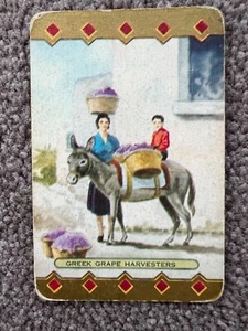swap playing cards Coles named Greek grape Harvesters on mule - Picture 1 of 1