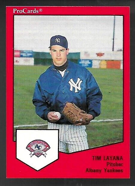 1989 ProCards Rookie Tim Layana From Albany Colonie Yankees Set - Image 1 of 1