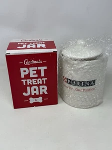 2018 St. Louis Cardinals Purina Dog Treat Ceramic Jar Cannister - 6.5" Busch SGA - Picture 1 of 6
