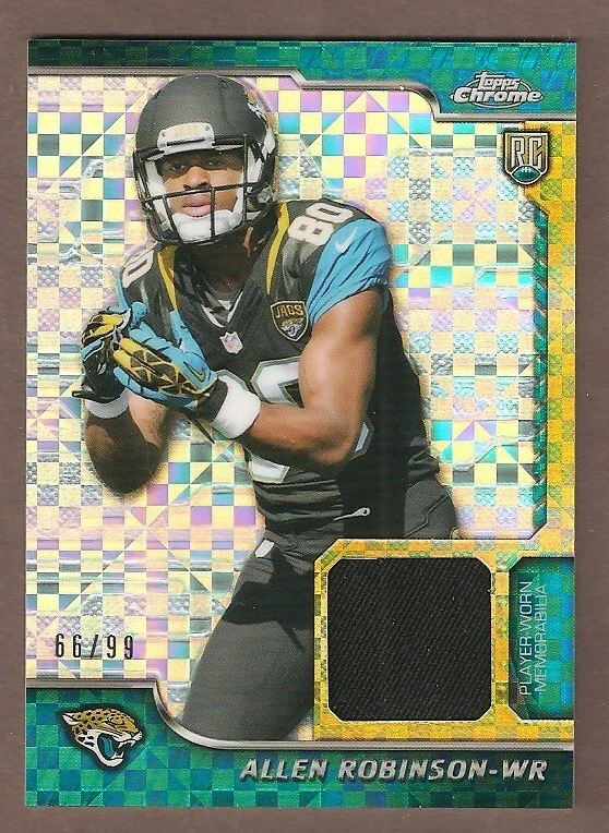 2014 Topps Chrome Relics #RR-AR-Allen Robinson Xfractor RC Bears #'d to 99! - Image 1 of 1