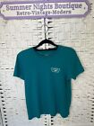 vans top womens Xs Green Small Logo On Front With Skateboard Large One On Back