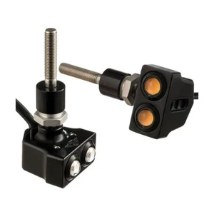 Joker Machine Rat Eye LED Side Mount Turn Signals Black/Amber 05-216B Black - Picture 1 of 1