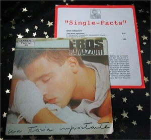 EROS RAMAZZOTTI - Una Storia Importante * 1985 * TOP SINGLE (M-:)) mit INFO - Bild 1 von 2