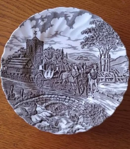 Vintage Myott Royal Mail Fine Staffordshire Bread & Butter Brown Plate - Picture 1 of 3