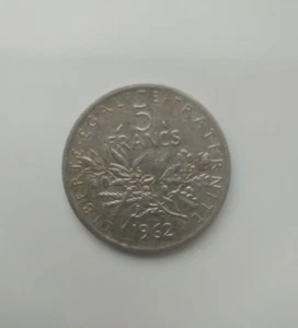 5 FRANCHI FRANCESI DEL 1962 IN OTTIME CONDIZIONI - Picture 1 of 4