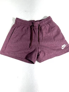 Women's Nike Sportswear Loose Fit High Rise Shorts Purple - Picture 1 of 3