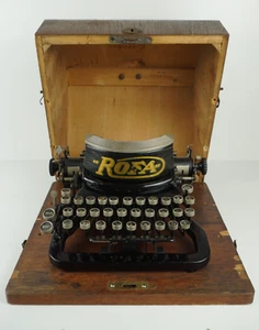 1924 "ROFA Model 4" Germany entwickelte Schreibmaschine mit Original Koffer & Schlüssel RAR - Bild 1 von 14
