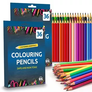 72-108pk Premium Professional Colouring Pencils Set Colours Artist Kids Adults - Picture 1 of 17