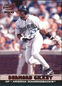 2000 Pacific Ruby Arizona Diamondbacks Baseball Card #21 Bernard Gilkey