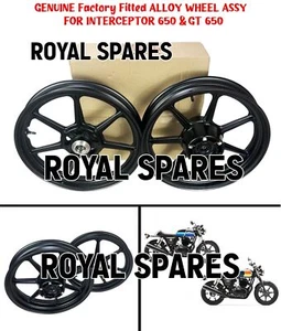 Company Fitted "Alloy Wheel Pair" Fit For Royal Enfield Interceptor 650 & GT 650