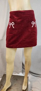 Falda corta Altar'D State roja con lazo bordado blanco XL XLARGE para mujer NUEVA - Imagen 1 de 7