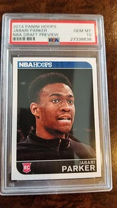 2014 PANINI HOOPS NBA DRAFT PREVIEW JABARI PARKER BUCKS DUKE PSA 10 GEM MINT - Picture 1 of 1