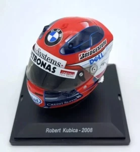 MINI HELM FORMEL 1 ROBERT KUBICA 2008 BMW SCALE 1/5 SPARK Acrylblase BMW - Bild 1 von 2