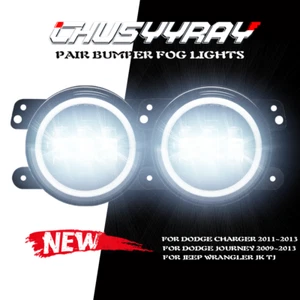 Pair Bumper LED Fog Lights Fit For 2005 2006 2007 2008 2009 2010 Chrysler 300 - Bild 1 von 12